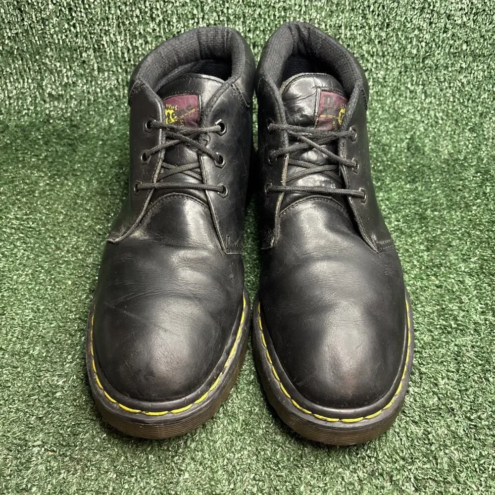 Dr.‎ Martens 8057 Black Leather Chukka Boots Size US 11 / UK 10 Made in England